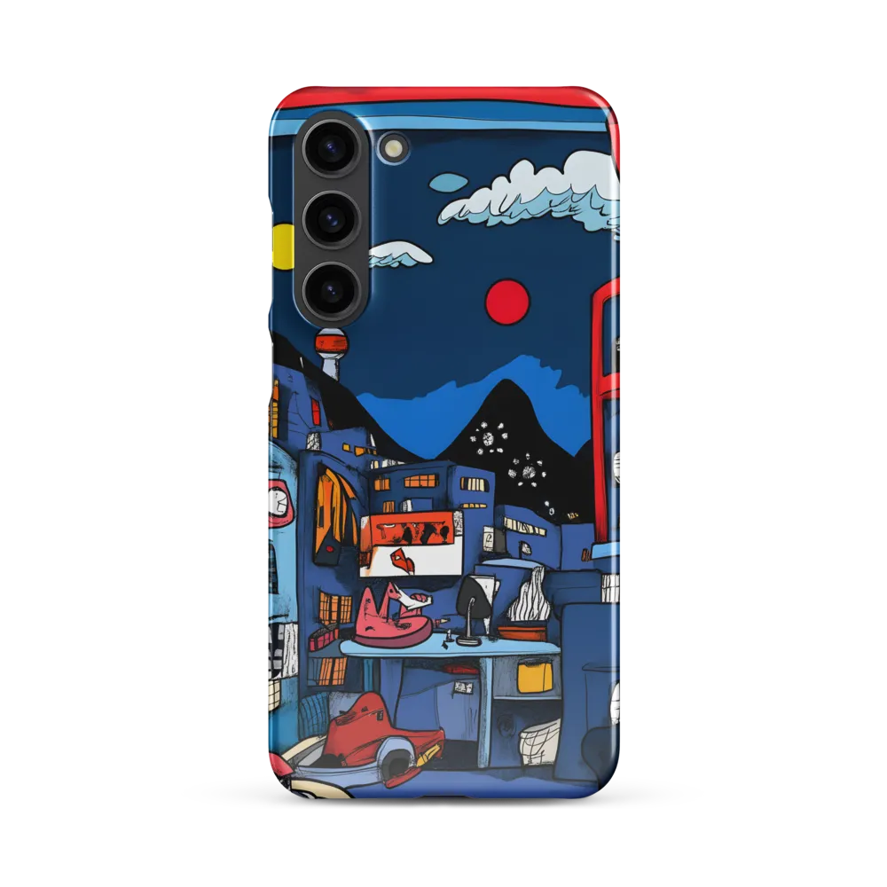 Whimsical Cityscape at Night