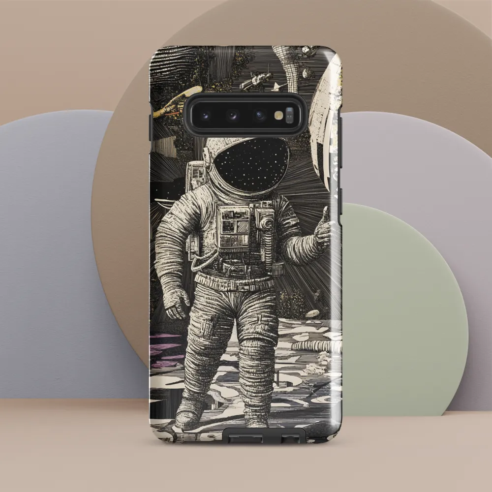 Beyond the Stars: The Astronaut's Voyage | Phone Case |  S10 Plus | Tough Case | Glossy