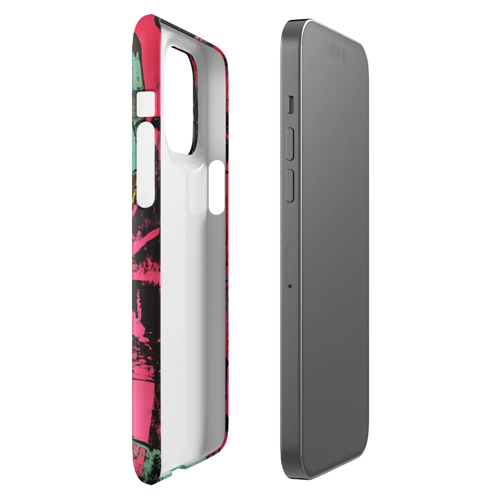 Confident Portrait in Neon Colors | Phone Case |  14 Pro Max | Snap Case | Glossy