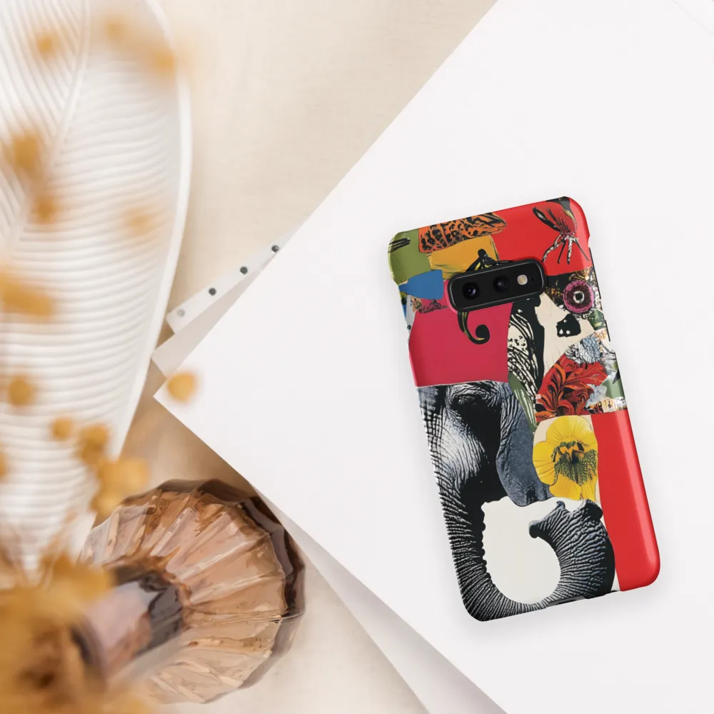 Whimsical Elephant: A Vibrant Collage of Life