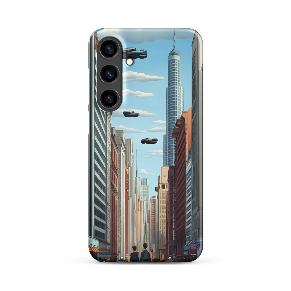 Futuristic Stroll through the Urban Skyline