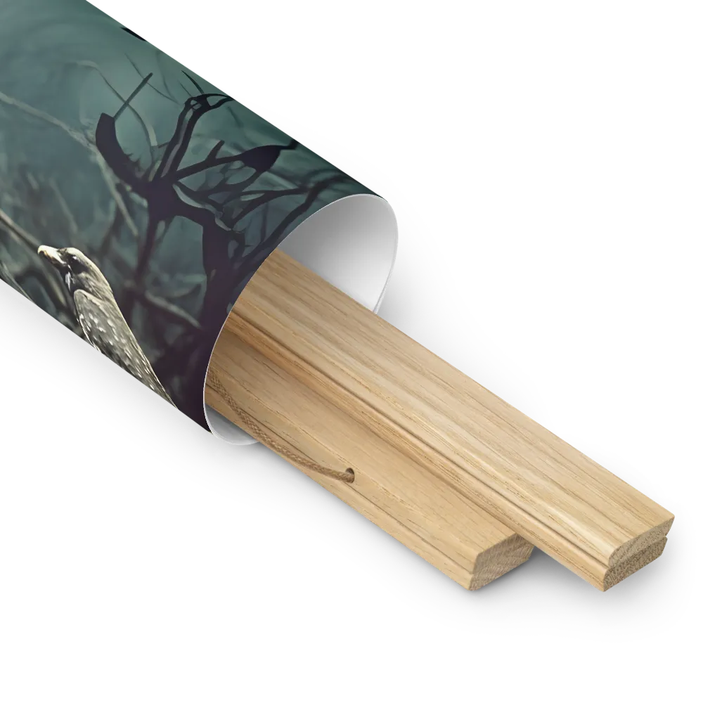 Whispers of the Avian Realm | Poster With Oak Wood Hanger | 16″×16″