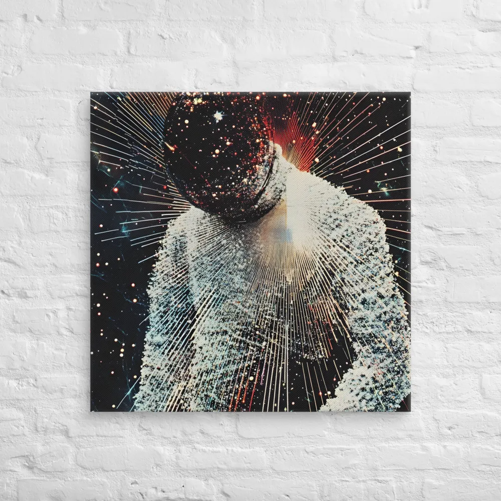 Ethereal Astronaut: A Journey Through the Cosmos | Canvas | 30″×30″