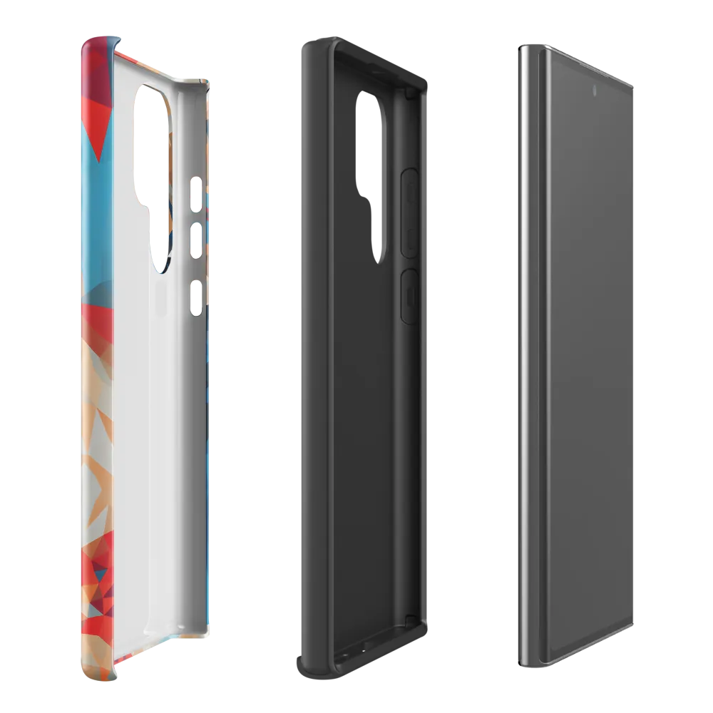 Facets of Feline Wonder | Phone Case |  S22 Ultra | Tough Case | Glossy