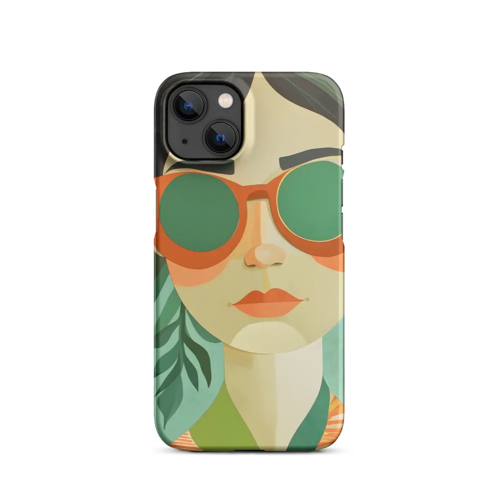 Bold Serenity: A Modern Portrait | Phone Case |  13 | Snap Case | Matte