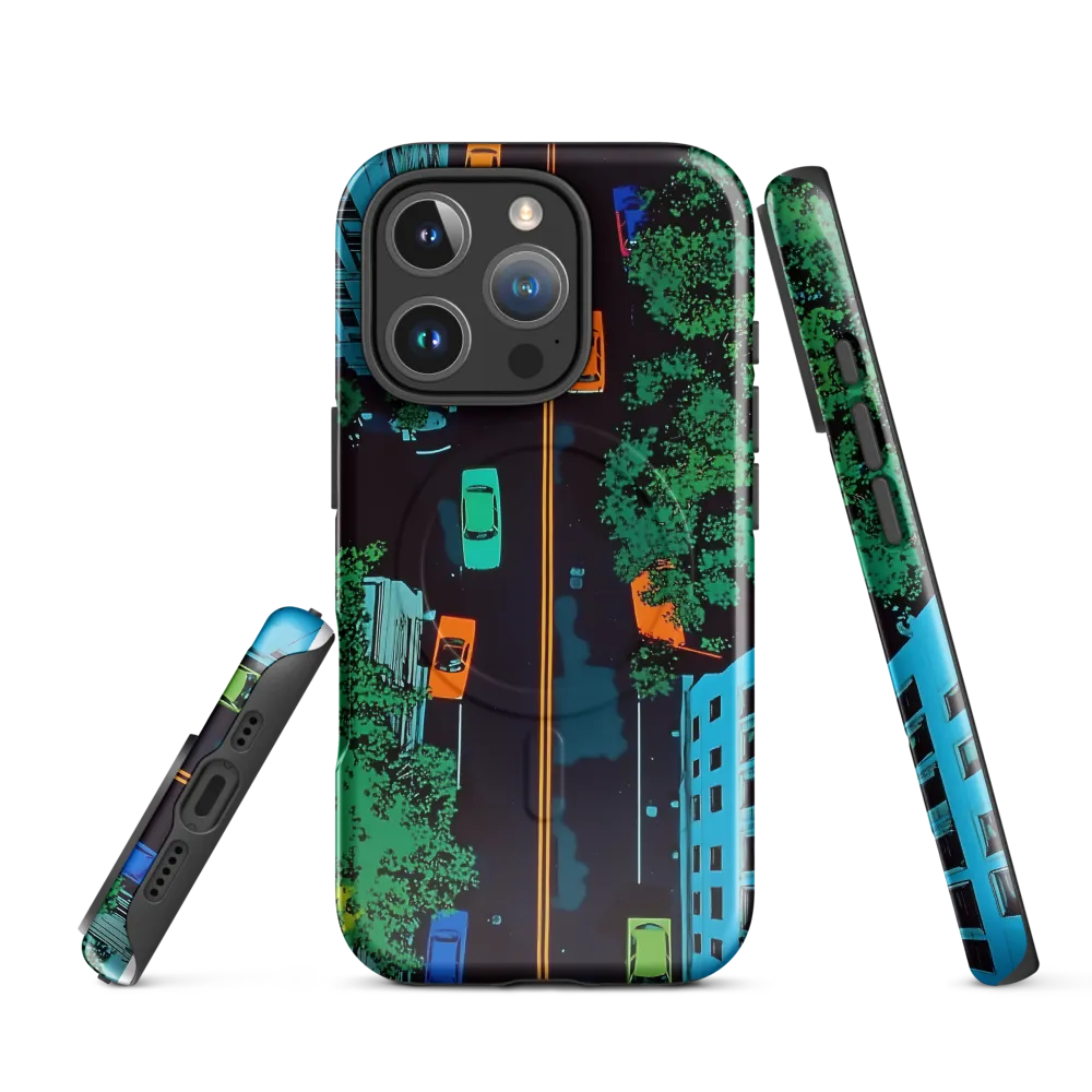 Urban Pulse: A Colorful Intersection | Phone Case |  16 Pro | MagSafe® Tough Case | Glossy