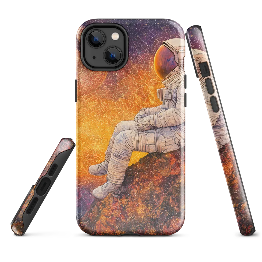 Cosmic Contemplation | Phone Case |  14 Plus | Tough Case | Glossy