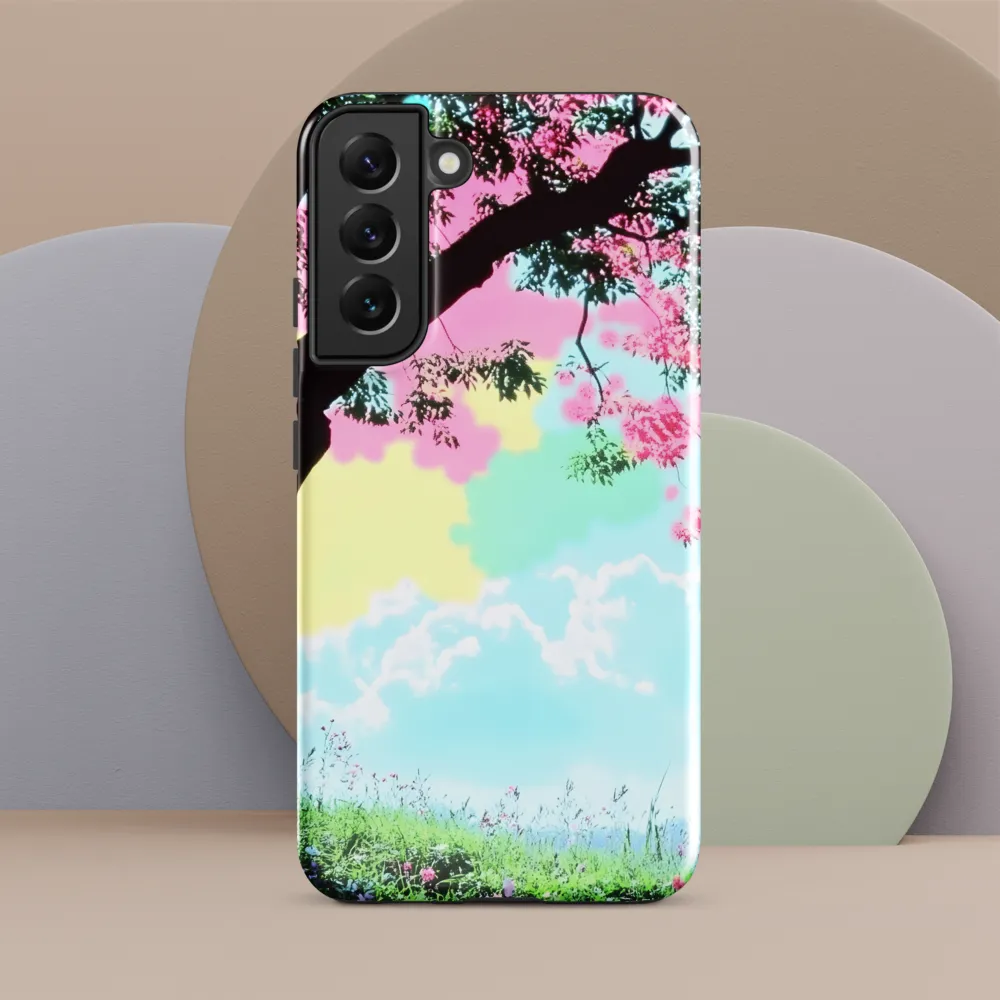 Pastel Dreams: A Surreal Tree Landscape