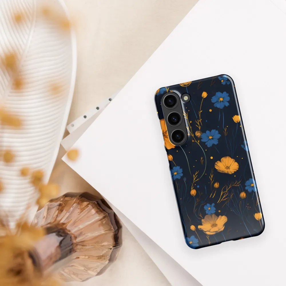 Nocturnal Blossoms | Phone Case |  S23 | Snap Case | Glossy