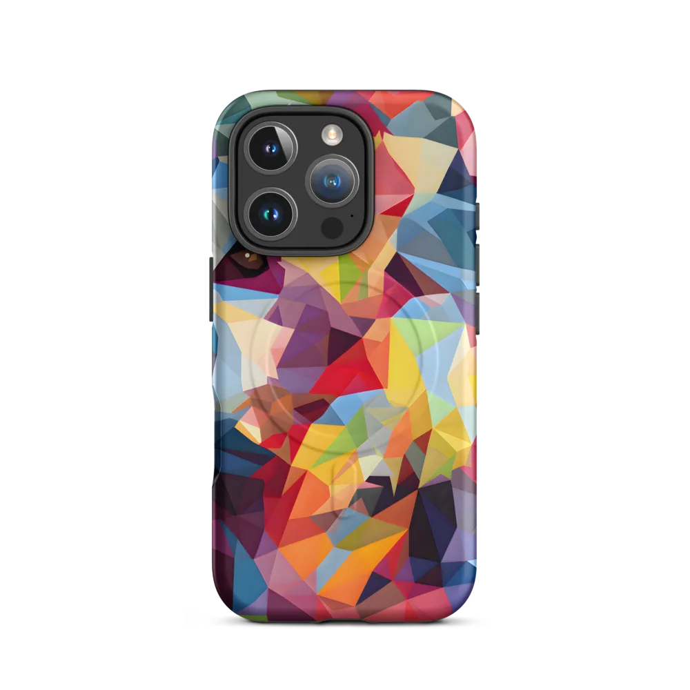 Playful Geometry: The Bear's Face | Phone Case |  16 Pro | MagSafe® Tough Case | Matte