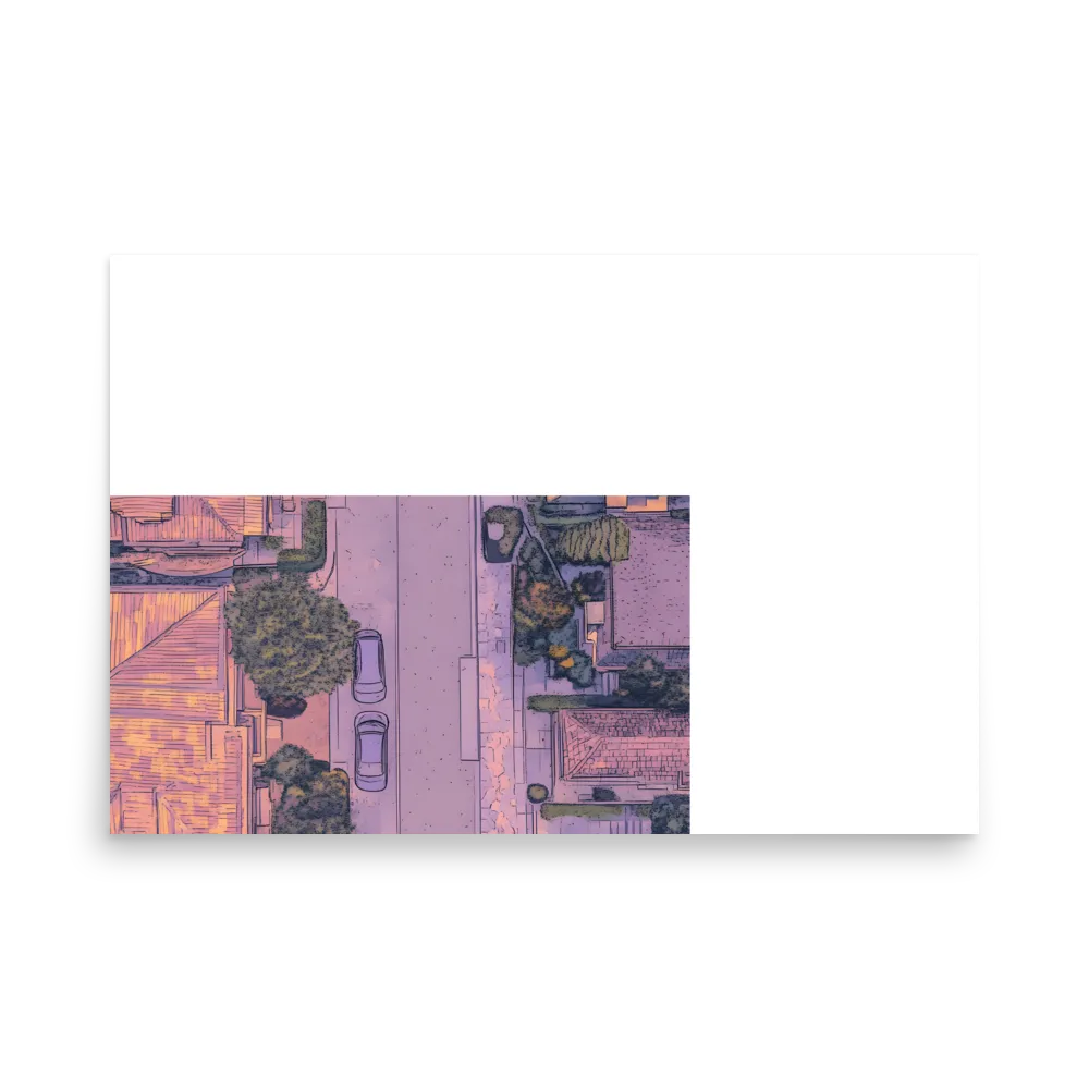 Aerial Serenity: Suburban Oasis | Poster | 24″×36″