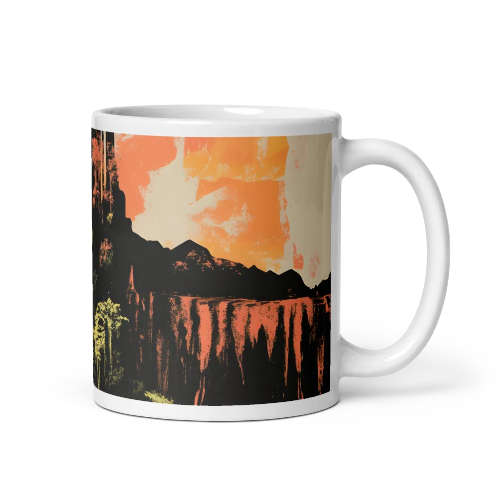 Elysian Echoes: A Surreal Reflections | Mug with White inside | 11 oz