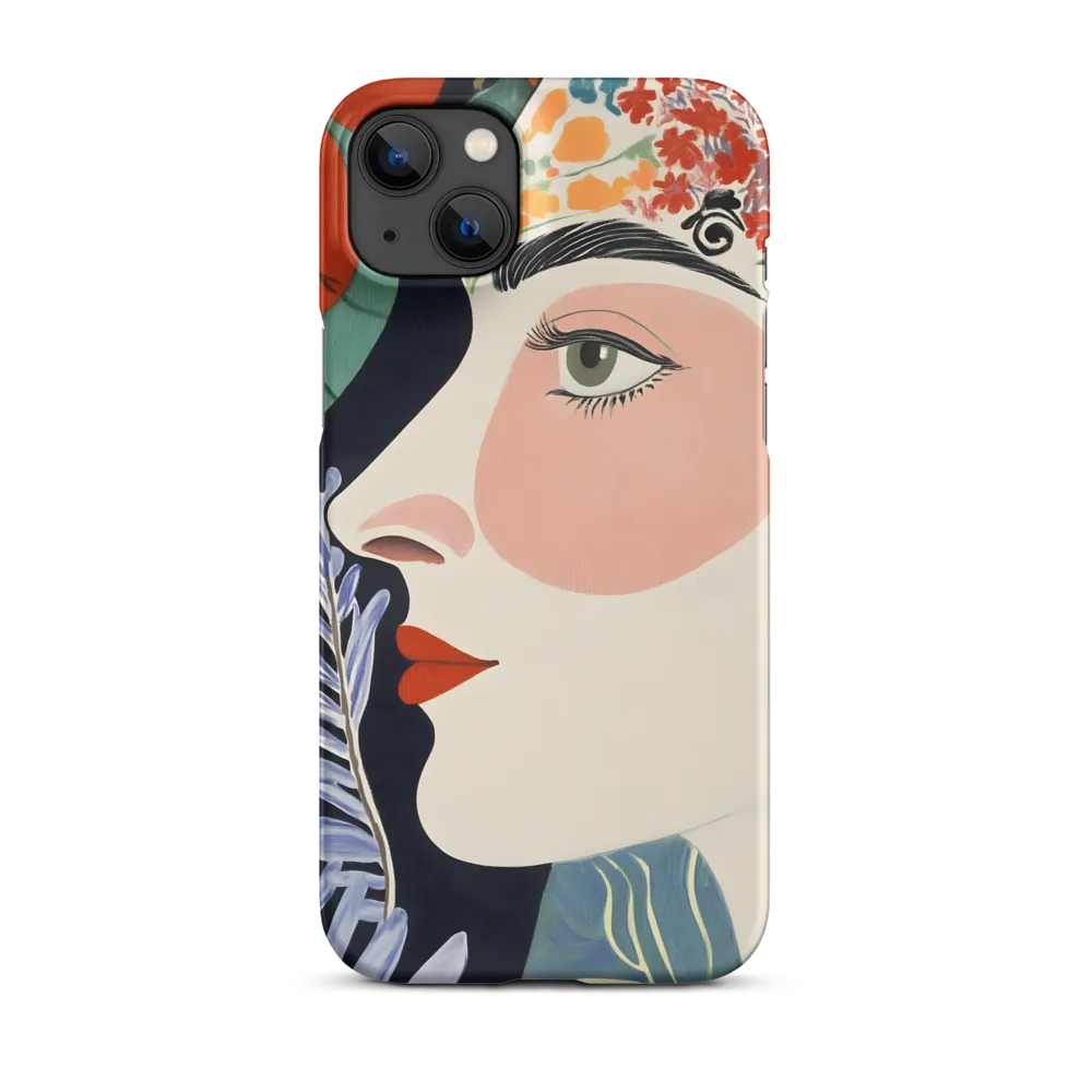 Floral Serenade: A Modern Portrait