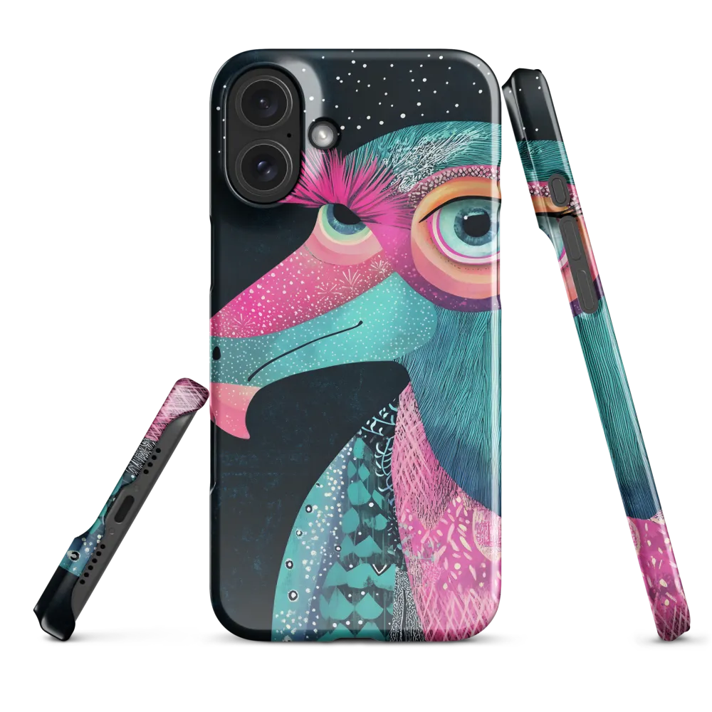 Whimsical Vulture: A Dance of Colors | Phone Case |  16 Plus | Snap Case | Glossy