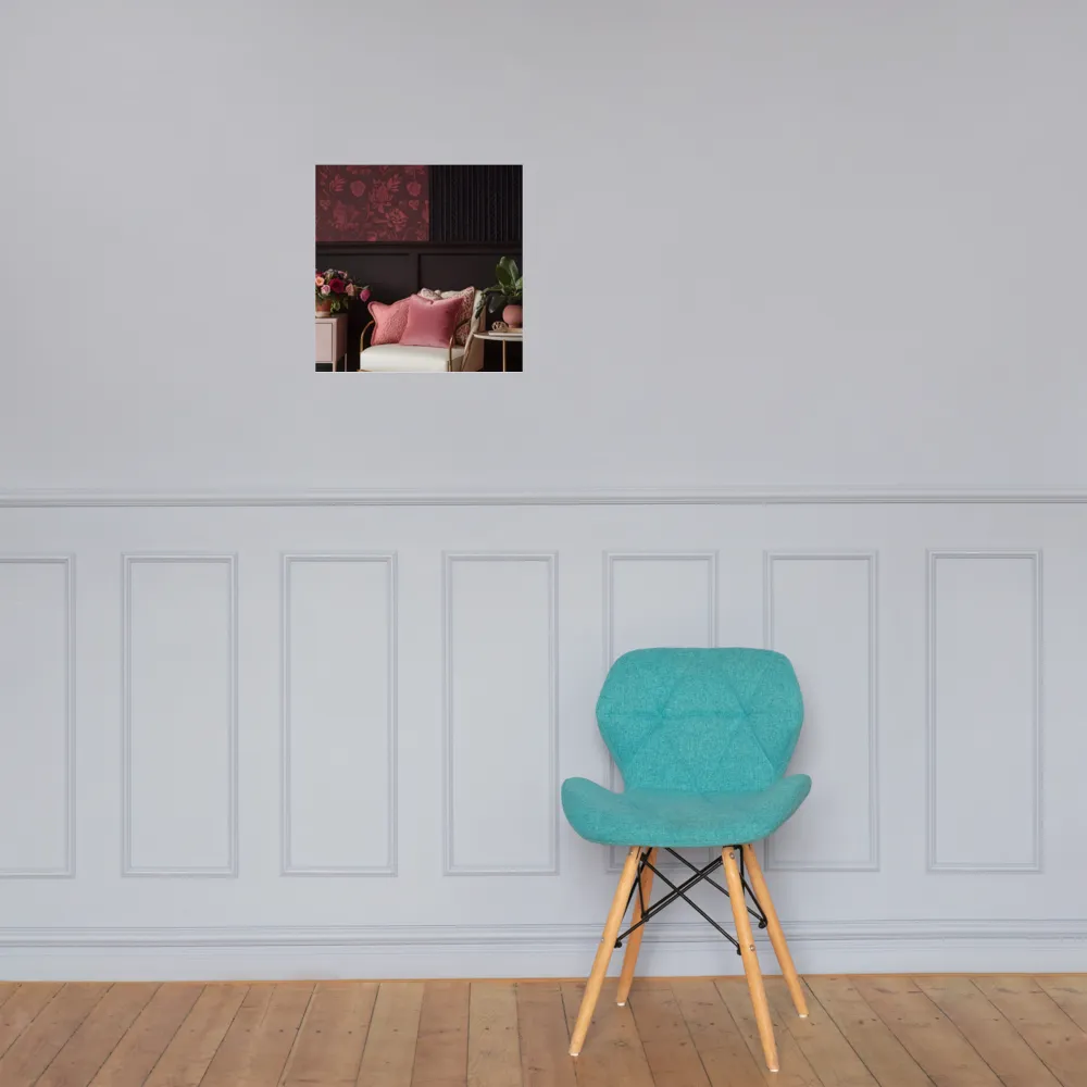 Elegance in Contrast: A Modern Interior Design | Poster | 16″×16″