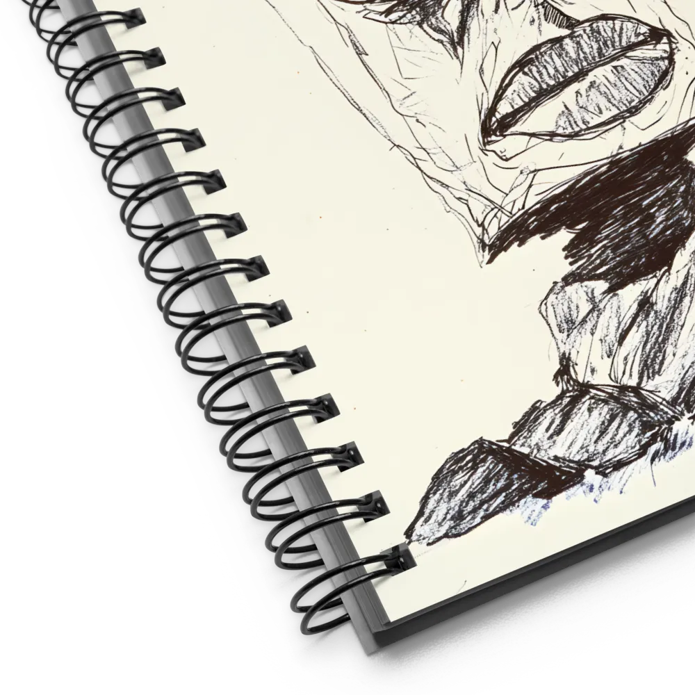 Abstract Surrealist Figure in Cubism | Spiral Notebook