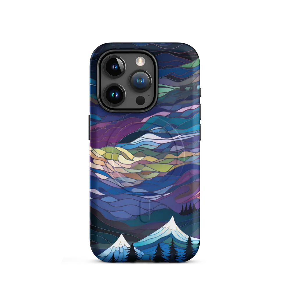 Twilight Peaks: An Abstract Mountain Landscape