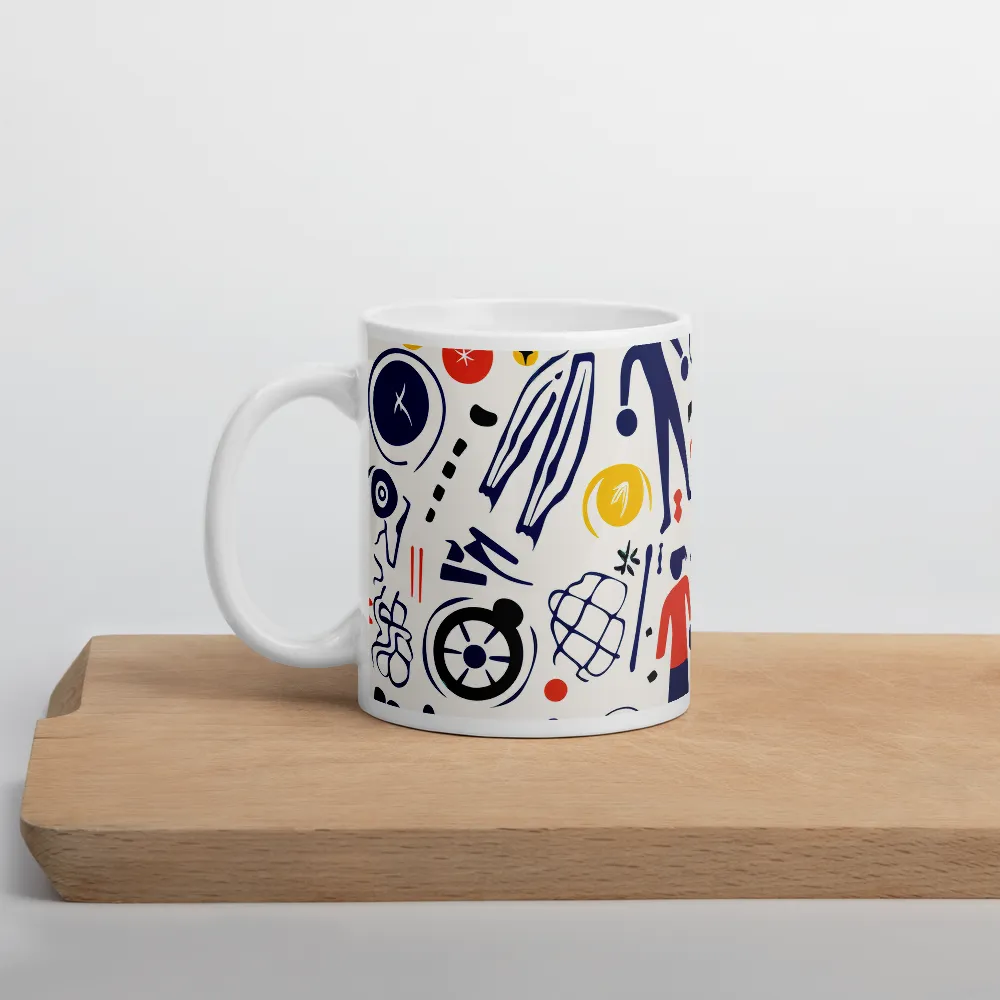 Dynamic Patterns of Play | Mug with White inside | 11 oz