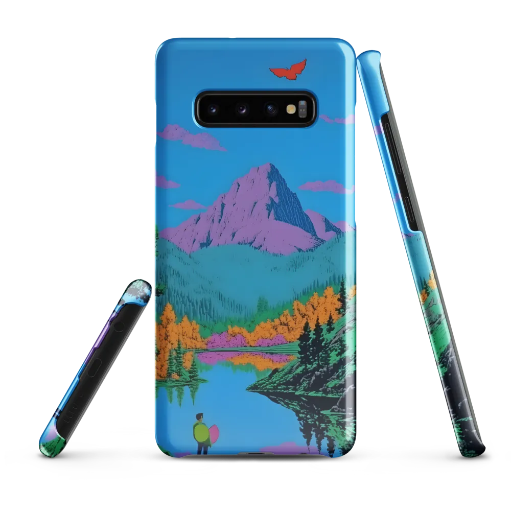 Whispers of Color: A Surreal Escape | Phone Case |  S10 Plus | Snap Case | Glossy