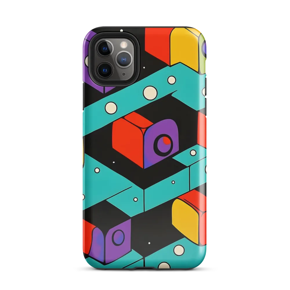 Vibrant Geometric Harmony | Phone Case |  11 Pro Max | Tough Case | Glossy