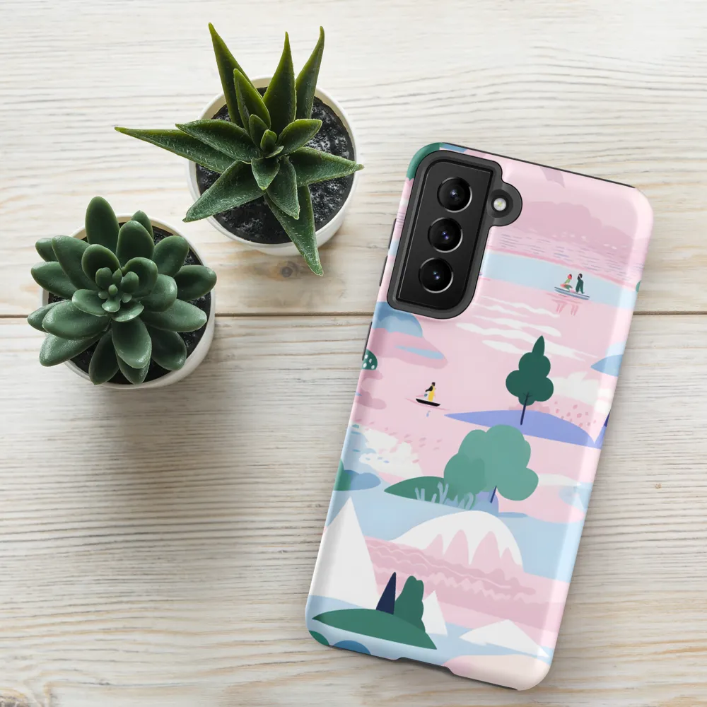 Whimsical Reflections: A Journey Through Landscapes | Phone Case |  S21 FE | Tough Case | Matte