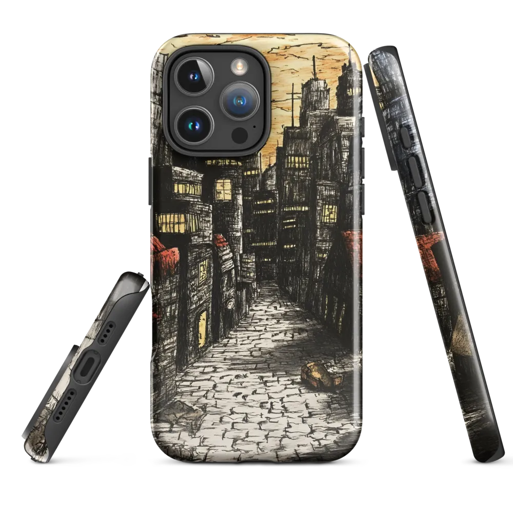Urban Twilight: A Desolate Cityscape | Phone Case |  16 Pro Max | Tough Case | Glossy