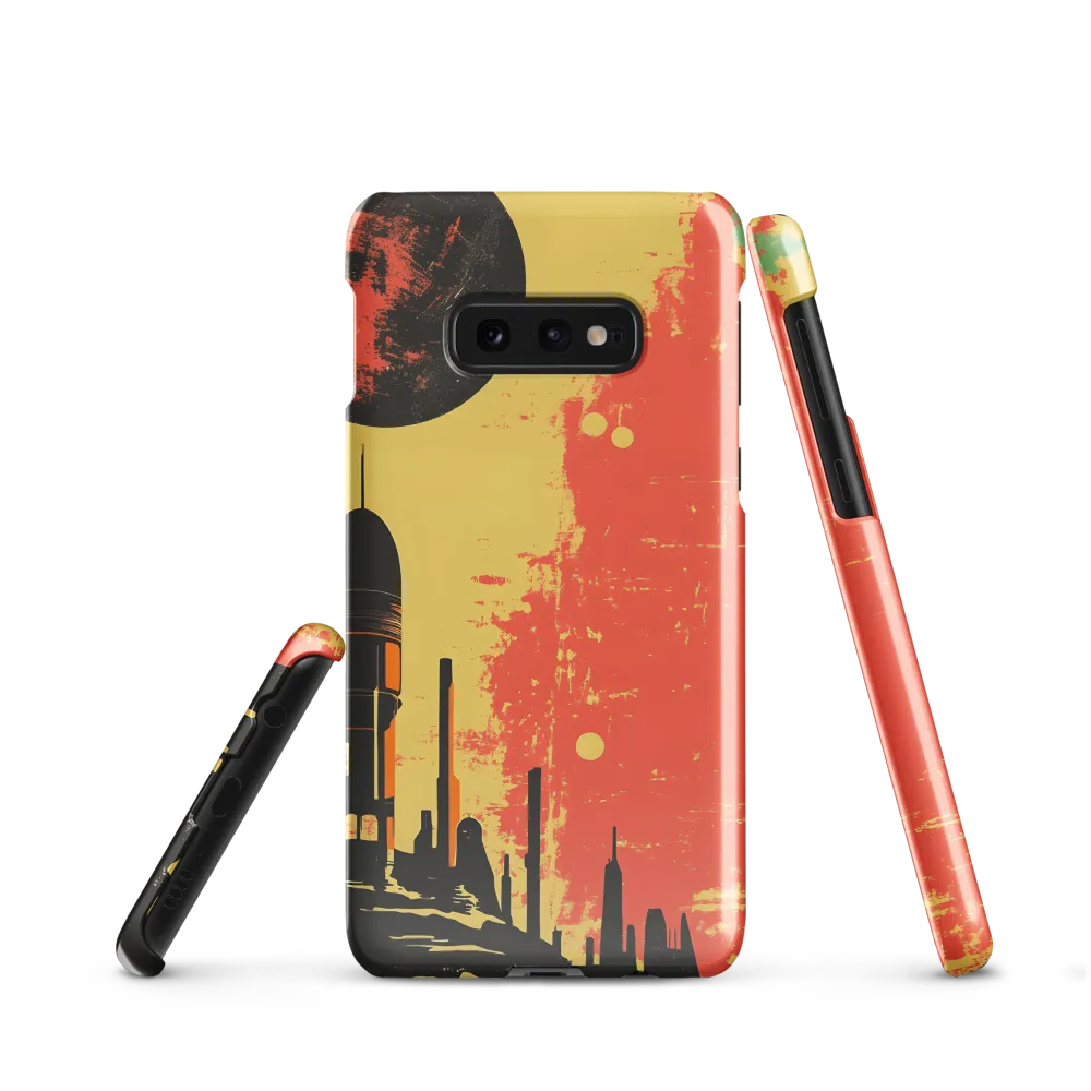 Journey to the Stars: A Retro-Futuristic Landscape | Phone Case |  S10e | Snap Case | Glossy