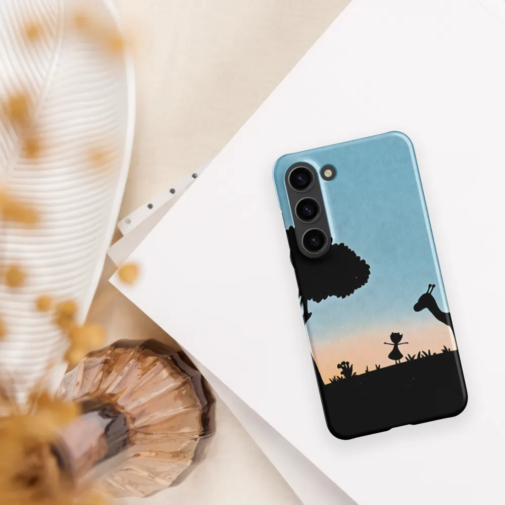 Curiosity in the Silhouette | Phone Case |  S23 | Snap Case | Matte