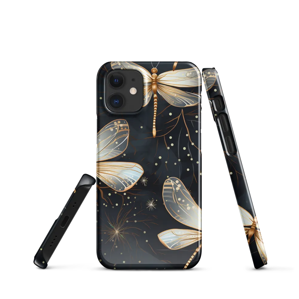 Ethereal Dance: Dragonflies in a Midnight Garden