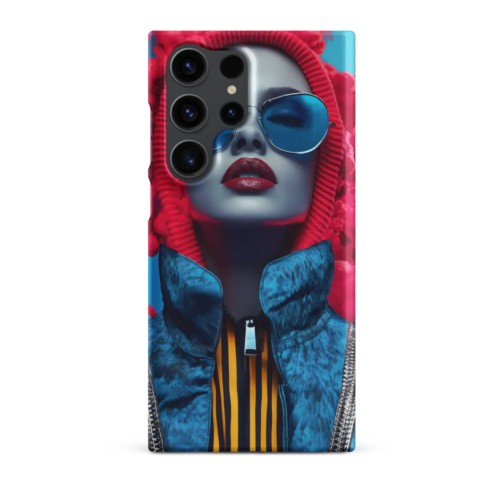 Bold Elegance in Digital Fashion | Phone Case |  S23 Ultra | Snap Case | Matte
