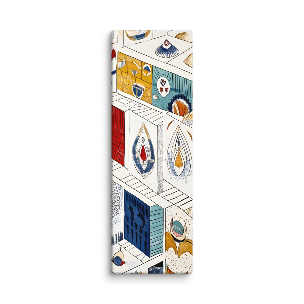 Symphony of Geometric Harmony | Canvas | 12″×36″