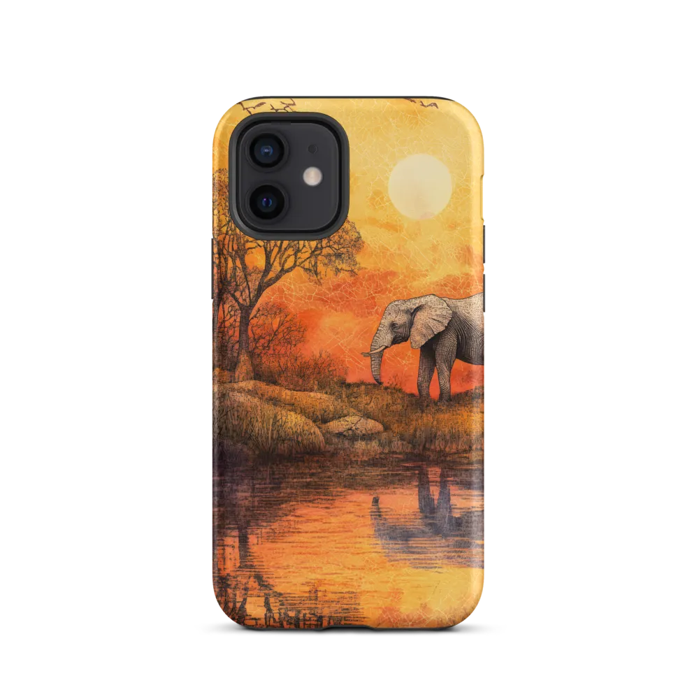 Elephant's Serenity at Dusk