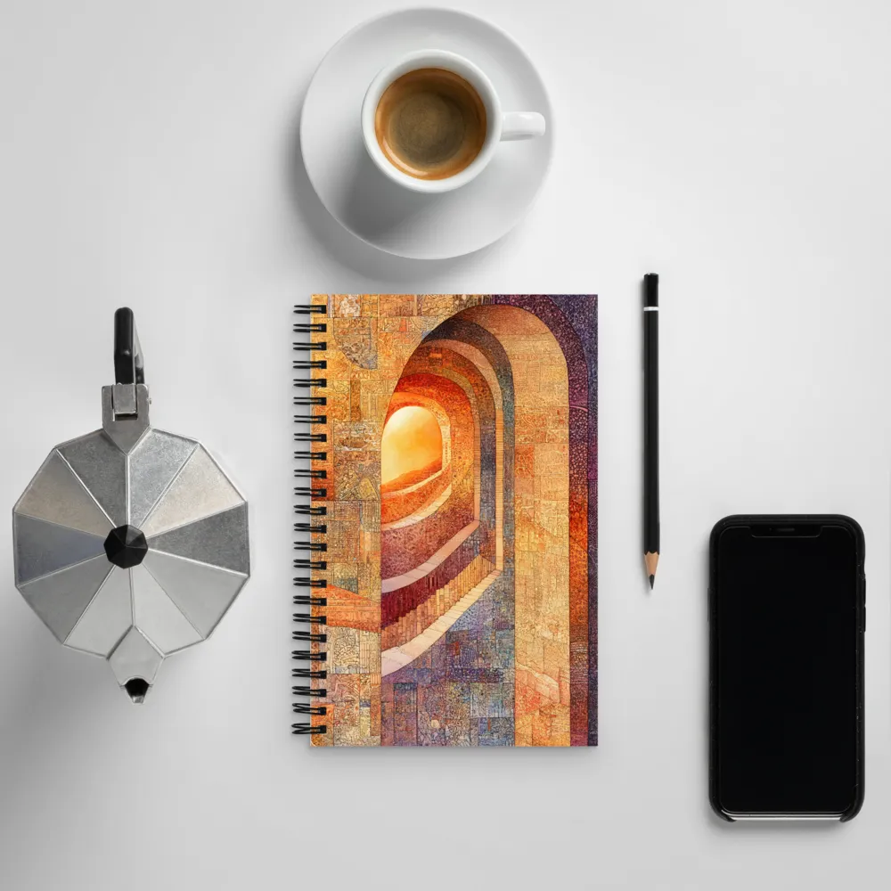 The Journey Through Shadows | Spiral Notebook