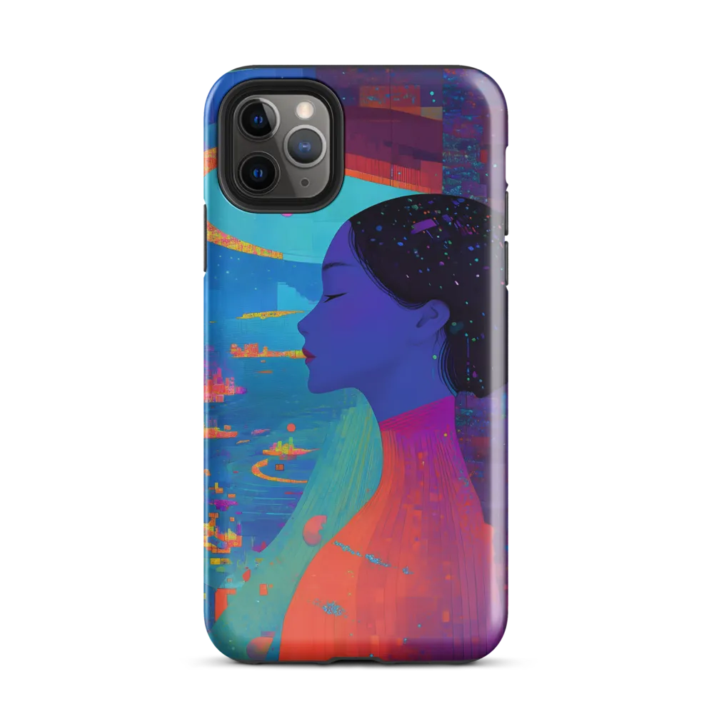 Serene Reflections in a Futuristic Dreamscape | Phone Case |  11 Pro Max | Tough Case | Glossy