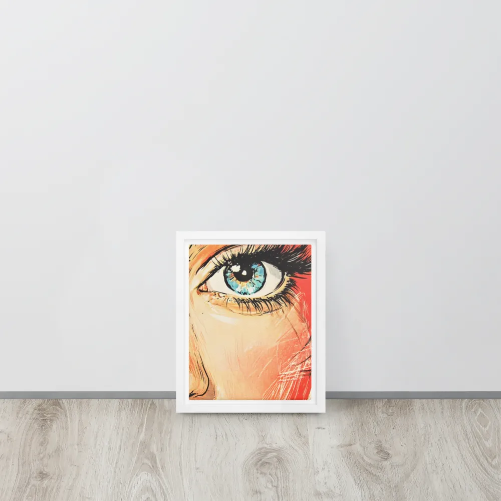 Gaze of Emotion | Canvas with White Frame | 8″×10″