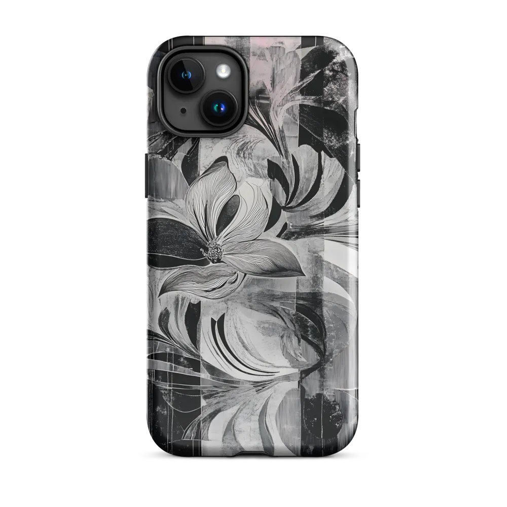 Floral Fusion in Monochrome