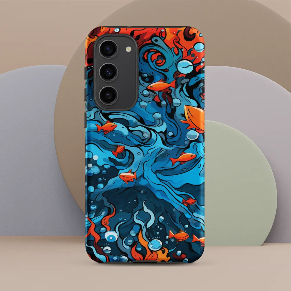 Fluid Harmony: Ocean and Flames