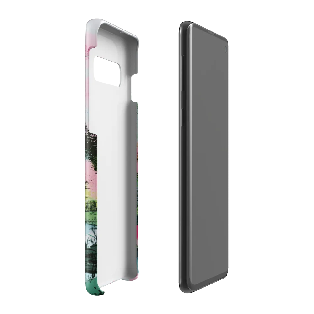 Tranquil Reflections: A Serene Landscape | Phone Case |  S10 Plus | Snap Case | Glossy