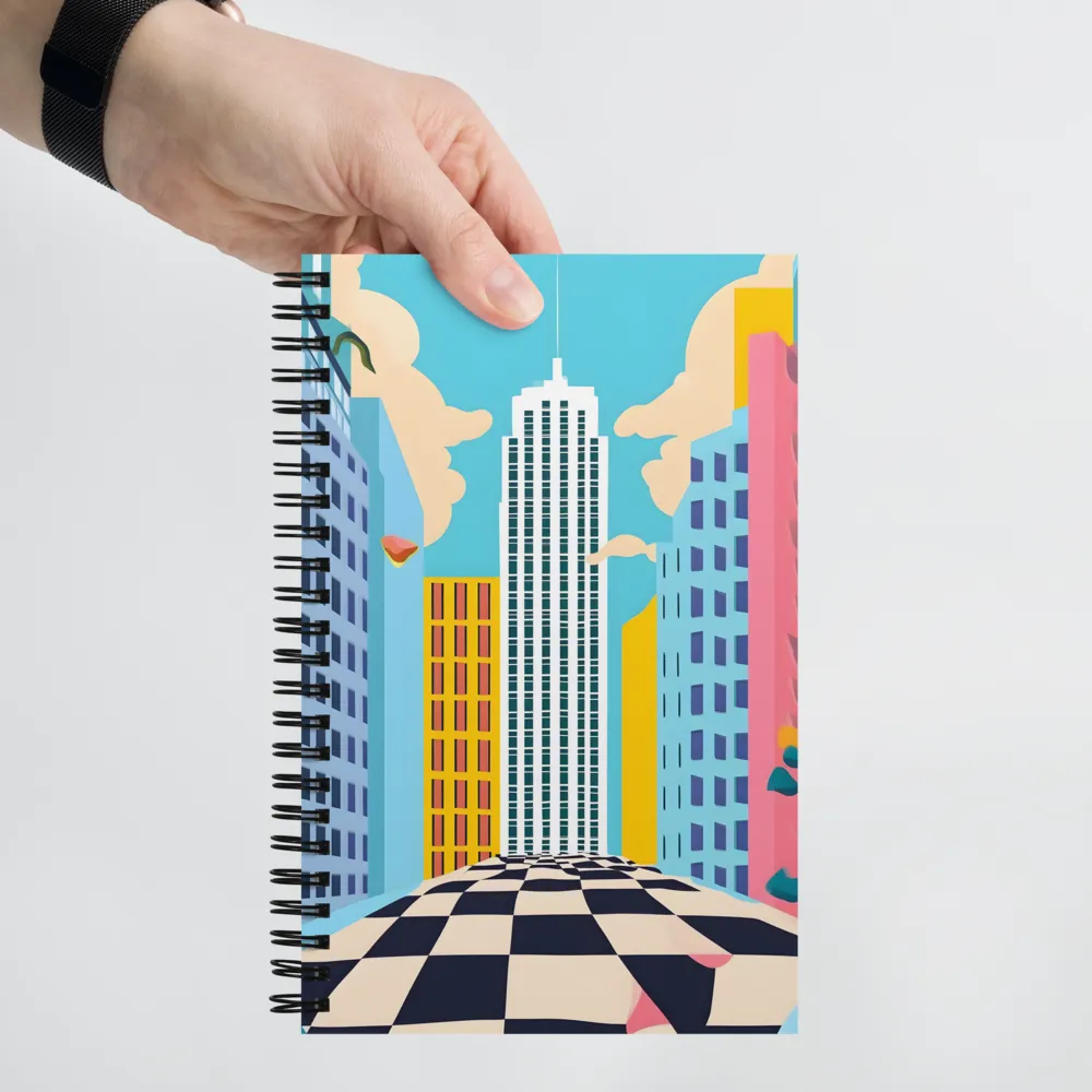 Vibrant Urban Dreamscape | Spiral Notebook