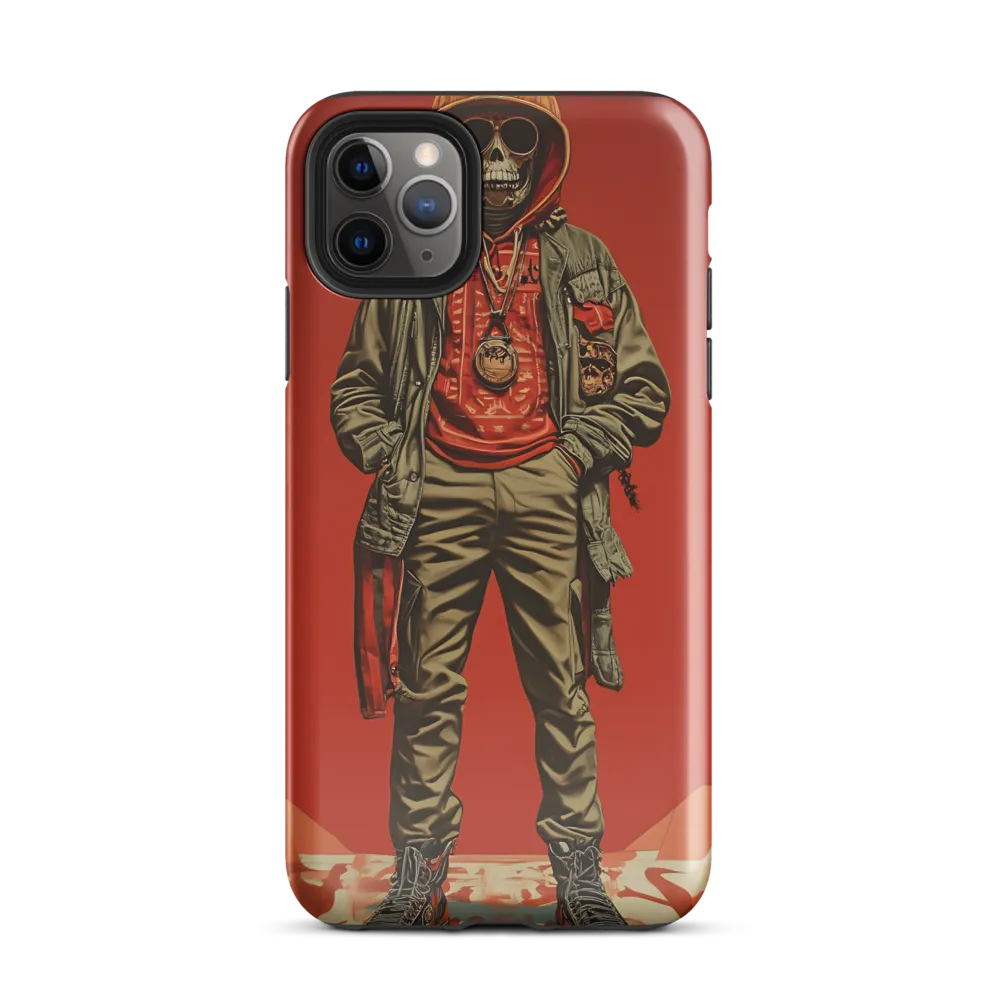 Urban Rebellion: The Skeleton Icon | Phone Case |  11 Pro Max | Tough Case | Glossy