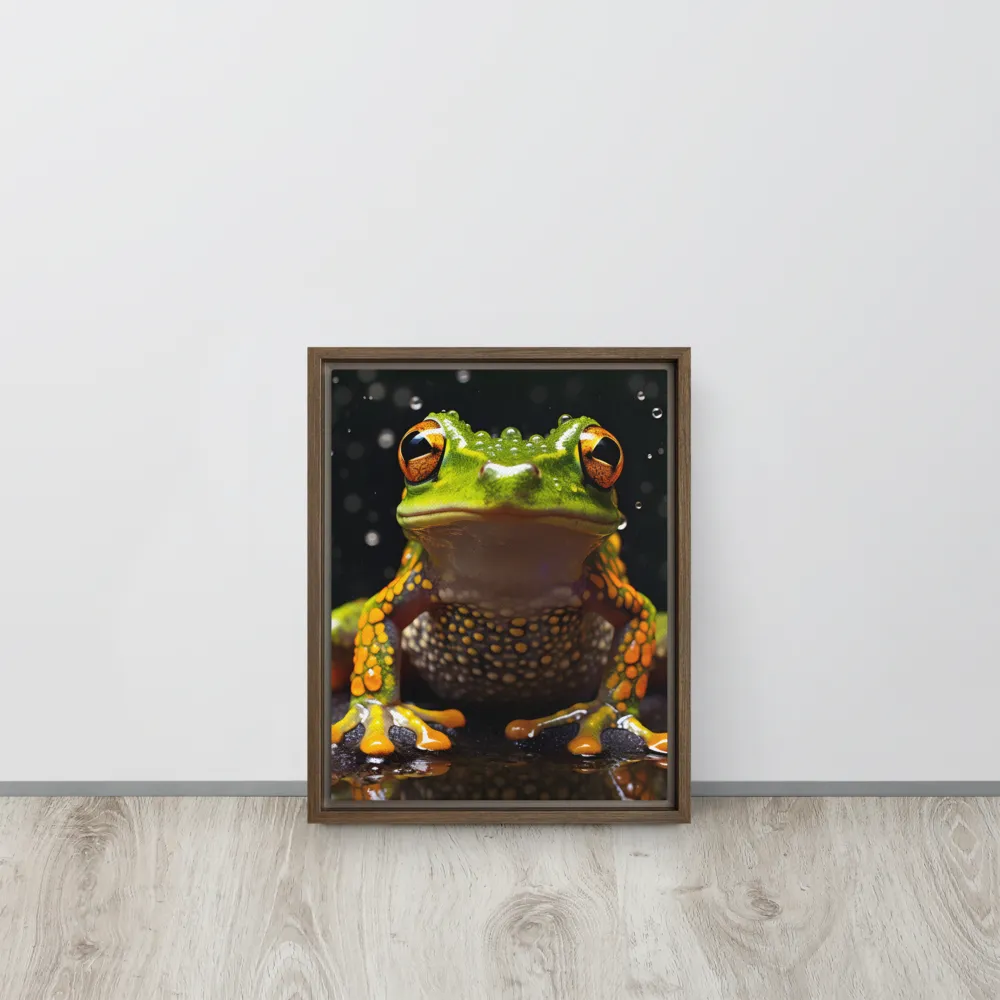 Emerald Elegance: The Frog in Focus