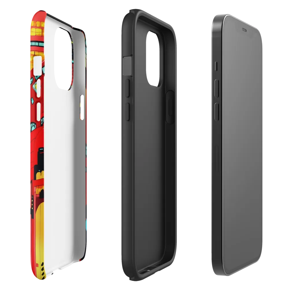 Neon Dreams: A Cyberpunk Cityscape | Phone Case |  12 Pro Max | Tough Case | Matte