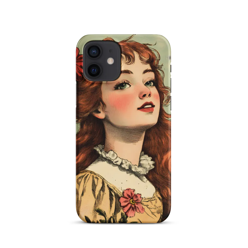 Whimsical Portrait of a Flower-Adorned Girl
