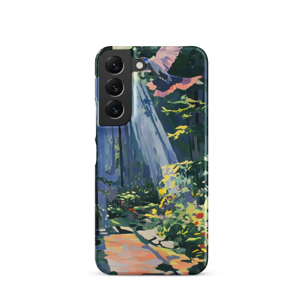 Flight of Light: A Serene Forest | Phone Case |  S22 | Snap Case | Matte