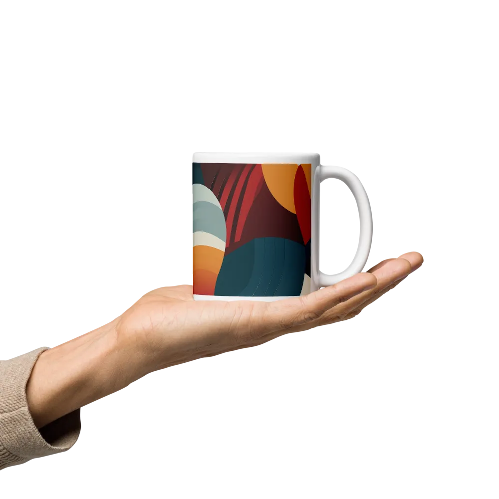 Dynamic Abstractions: A Dance of Forms and Colors | Mugs | Multiple Sizes & Colors