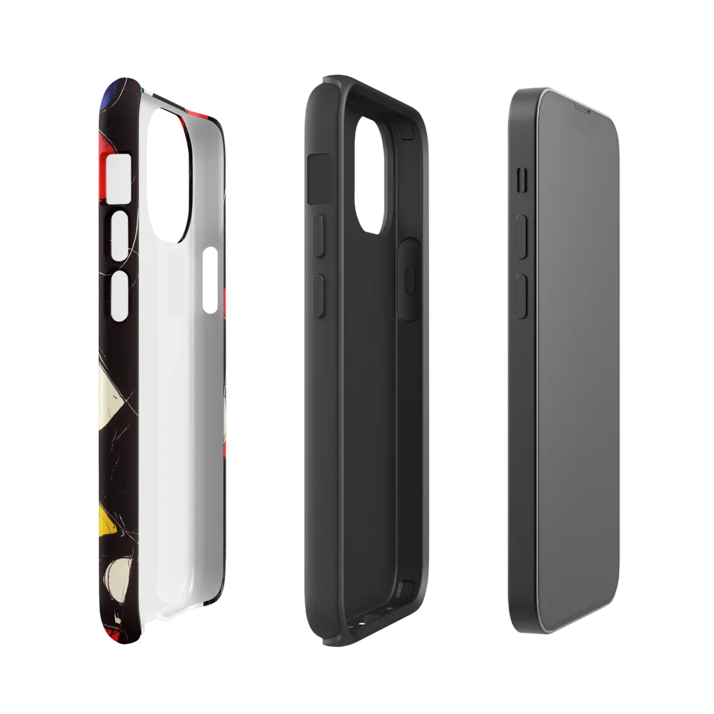 Vibrant Geometric Symphony | Phone Case |  13 mini | Tough Case | Glossy