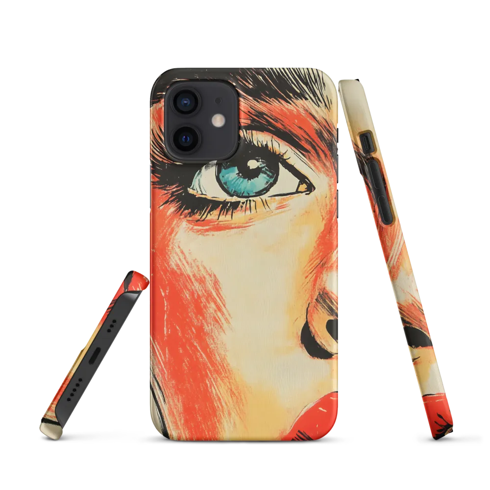 Intense Gaze: A Pop Art Portrait | Phone Case |  12 | Snap Case | Matte