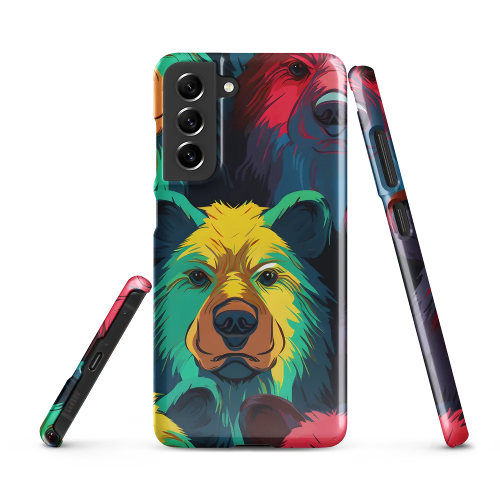 The Colorful Essence of Bears | Phone Case |  S21 FE | Snap Case | Glossy