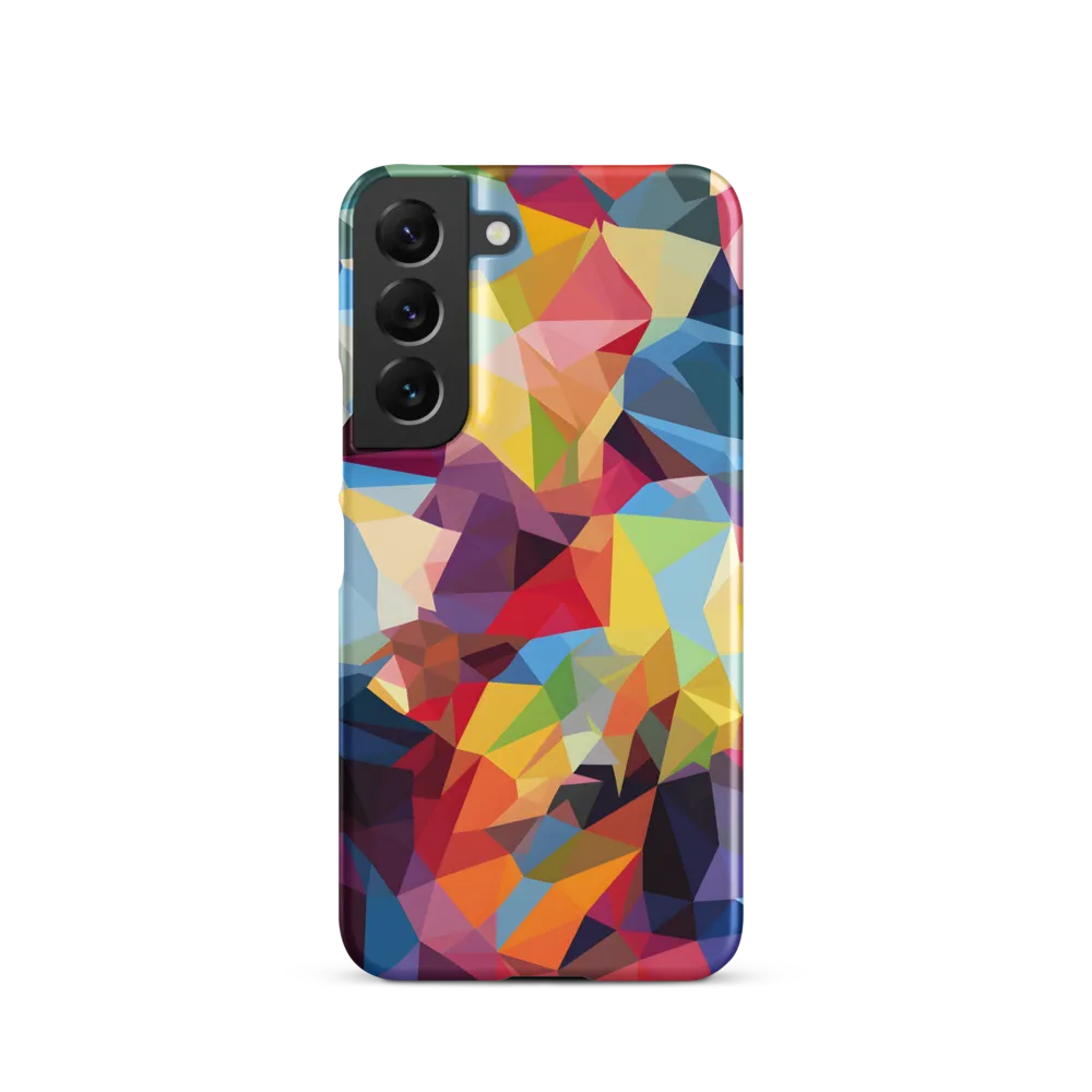 Playful Geometry: The Bear's Face | Phone Case |  S22 | Snap Case | Matte