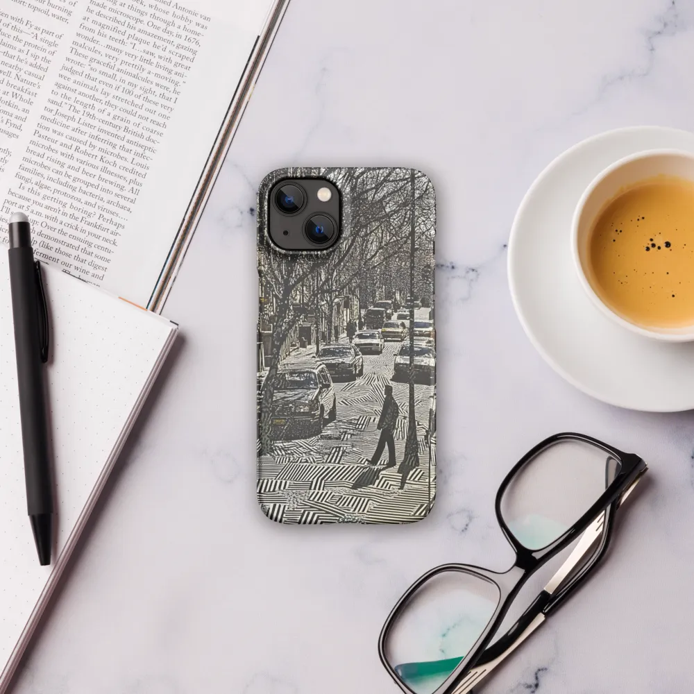 Urban Solitude: A Geometric Journey | Phone Case |  13 | Snap Case | Matte